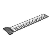 EXAOMBLE 61-keys Portable Electronic Roll-up Piano, Thickened Food-grade Silicone Foldable Keyboard for Travel and Home Use, Flexible 61-key Electronic Hand Roll Keyboard