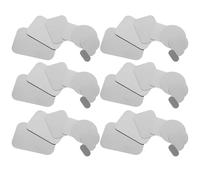 EXAOMBLE 64pcs Self-adhesive Metal Magnet Plates for Cellphone Case and Phone, Ultra-thin Stainless Iron Stickers and Rectangular Shapes, Easy Installation for Desk and Bedside Use