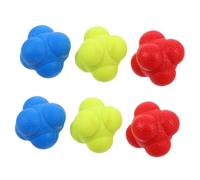 EXAOMBLE 6pcs Agility Reaction Balls for Sports Training Enhance Reflex Speed and Coordination Durable Multi Sport Fitness Tool for Adults for Catch Games and Hockey Equipment