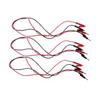 EXAOMBLE 6Pcs Alligator Clips and Banana Plug Test Cables for Stable Power Supply High Efficiency Charging Automatic Load for Electrical Testing and Precision Instruments