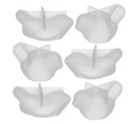 EXAOMBLE 6pcs Bird Shaped Silicone Resin Molds Easy Demolding White Mini 3D Craft Mould Encourages Hands-on Creativity for DIY Handcraft Indoor Decor