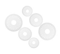 EXAOMBLE 6pcs Bow Making Tool for Ribbon with Plastic Material and Beginner Friendly Design, Easy Pleat Creation Rosette Maker Template Set for DIY Hair Bows and Sewing Crafts