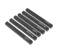 EXAOMBLE 6pcs Charcoal Sketching Bars Compressed Charcoal Sticks Set Black Drawing Rods Soft Medium Hard for Artists Easy Blending Safe Use for Drawing and Painting