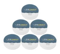 EXAOMBLE 6pcs Disposable Compressed Cotton Bath Towels Portable Skin-friendly Travel and Home Use Soft Travel Towels Random Color