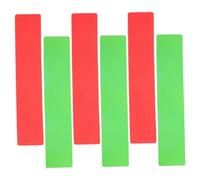 EXAOMBLE 6pcs Flat Rectangular Court Line Boundary Markers High Contrast Tennis Football Spot Markers Agility Training Mats Weatherproof Non Slip for Outdoor Indoor Sports