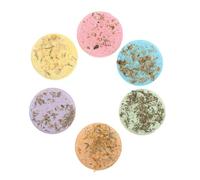EXAOMBLE 6pcs Natural Shower Steamers Made with Sea Salt that Dissolve Quickly and Nourish Skin, for Home and Shower Use as Aromatherapy Steam Pieces and Bathroom Accessories