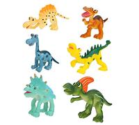 EXAOMBLE 6Pcs Plastic Dinosaur Figurines Educational for Simulation Animals Model Lightweight Plaything for Boys for Teaching Decoration