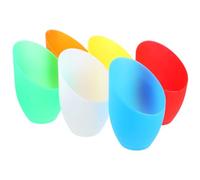 EXAOMBLE 6pcs Retro Style Plastic Drum Lampshades for Floor and Pendant Lamps Calla Shape Barrel Lamp Shades Not Easy to Melt or Break