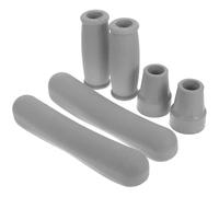 EXAOMBLE 6pcs Rubber Crutch Handle Pads and Underarm Cushions for Aluminum Crutches, Comfortable Padding to Reduce Friction and Enhance Stability, for Patients and Athletes Using Mobility