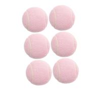 EXAOMBLE 6pcs Tennis for Girls Beginner-friendly Elastic Rubber for Training and Playing Adaptable Use Stylish Pet Toy for Enhanced Playtime