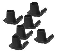 EXAOMBLE 6pcs Walker Feet Coasters Replacement Gliders for Walking Sticks and Cane, Plastic Anti-Slip Ski Glides Good Stability, Lightweight Walker Accessories for Ground and Mud