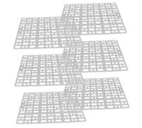 EXAOMBLE 6pcs Wear-resistant Bunny Mats Anti-skid Foot Pads for Cage Easy to Clean Compact Portable Pet Flooring for Animals