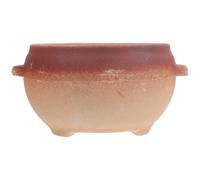 EXAOMBLE 700ml Pottery Clay Casserole Pot with Double Handles, Multifunctional Home Stew Pot for Cooking, No Lid Kitchen Cookware for Everyday Use