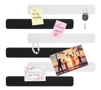 EXAOMBLE 8 Pcs Felt Pin Board Bulletin Board Strips Assorted Color Felt Material with Push Pins Note Paper for Office Classroom Organization and Display