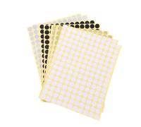 EXAOMBLE 8 Sheets Assorted Colour Paper Coding Labels with Excellent Adhesion and Ink for Lip Tubes, for Arts and Crafts Packaging and Decoration Random Color