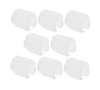 EXAOMBLE 8pcs Vinyl Record Player Stylus Covers Protective Needle Guards Replacement Caps Easy to Install Plastic Compact Fit for Turntables