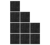EXAOMBLE 9pcs Cat Litter Deodorizer Pads Black Cushions for Litter Box High Absorption Performance