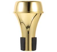 EXAOMBLE Abs Plastic Trumpet Mute Muffler Lightweight Compact Design Trumpet Accessory for Practicing at Home with Elegant Golden Finish