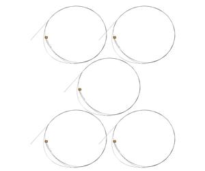 EXAOMBLE Acoustic B-2nd Guitar with Electric and for Compatibility Guitars Wide 5pcs Steel String Replacement Smooth Playing, for Beginners and Professional Players