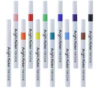 EXAOMBLE Acrylic Paint Pens Marker Set Plastic Material 12pcs with Beautiful Colouring Effect for Artistic Projects and Creative Projects for Writing and Illustration Beginners