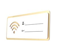 EXAOMBLE Acrylic Wifi Password Sign with Strong Adhesive for Hotel and Shop Wall Display Network Reminder Board for Easy Guest Access