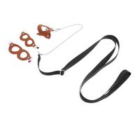 EXAOMBLE Adjustable Brown Sugar Glider Leash Rope for Small Pets with Bite-resistance and Lightweight Wool Polyester Material, Convenient to Carry and Store for Outdoor Use