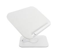 EXAOMBLE Adjustable Height Book Stand Portable with 360° Rotating Base Wooden and Abs Reading Book Holder Beige for and Textbooks on Study Desks and Desks