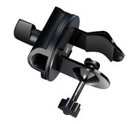 EXAOMBLE Adjustable Mic Clamp for Desk Mount Rotatable Microphone Stand Clip Accessory Compact Metal U-shaped Holder for Live Streaming Recording and Stage Performances