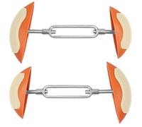 EXAOMBLE Adjustable Shoe Tree Stretcher Pair Orange for Women