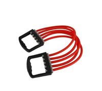 EXAOMBLE Arm Pulling Resistant Band Chest Expander Mixed Color Latex Plastic Elastic Material Overhead Pull Down Pectoral Muscle Training and Shoulder Exercise at Office or Home Random