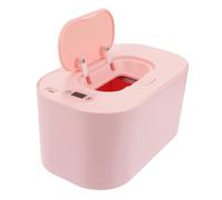 EXAOMBLE Baby Wet Tissue Warmer Low Power Consumption USB Portable Pp Abs Baby Wipes Heater for Travel and Home Use Pink