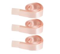 EXAOMBLE Ballet Shoe Ribbons for Professional Ballet Stage Performance 3pcs Pink Satin with Rapid Binding Mechanism for Secure and Comfortable Fit, Elegant Appearance and Regular Practice