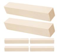 EXAOMBLE Basswood Carving Blocks Versatile Use for Projects 10pcs Easy to Carve Wooden Blocks Soft Wood Pieces and Painting for Crafts Suitable for Beginners and Professional Artists