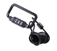 EXAOMBLE Bike Combination Lock with 3-Digit Code and 1.2M Cable for Helmet and Luggage Anti-Theft Protection in Cycling