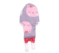 EXAOMBLE Bird Diaper in Grey Cat Pattern for Pigeon and Bird with Adjustable Strap and Pockets Design, Easy to Clean Fabric Clothes Suitable for Flight, Featuring Chic Bowknot Decor