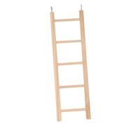 EXAOMBLE Bird Wooden Ladder Pet Climbing Accessory for Parrots Cockatiels and Small Birds Safe Wood Material Enhances Exercise and Muscle Strength