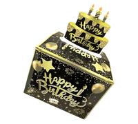 EXAOMBLE Birthday Money Pull out Box for Cash Gift Surprise with Paper Material, for Birthday Celebration and Gathering Party Supplies