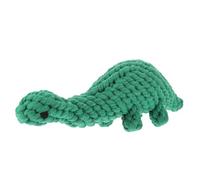 EXAOMBLE Bite Resistant Dinosaur Shape Puppy Chew for Teething Interactive Rope Woven Chewing for Dogs Bright Colored Pet Molar Plaything to Clean Teeth and Prevent Furniture Damage