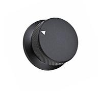 EXAOMBLE Black Aluminium Electric Guitar Volume Tone Knobs round Shape and Rational Structure Design, Easy to Install Lightweight Control Knobs for Guitar DIY and Sound Equipment