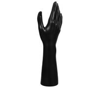 EXAOMBLE Black Hand Mannequin Jewelry Display Stand with Accurate Detailing for Rings Bracelets Watches and Gloves, Suitable for Visual Merchandising and Retail Use