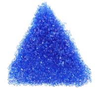 EXAOMBLE Blue Glass Nail Art Chips for DIY Projects and Resin Art Portable Crushed Nail Flakes with Fade-Resistant Brilliance and Studs