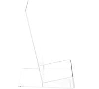EXAOMBLE Book Stand L Shaped Acrylic Display Holder for Vinyl Records and Artwork Fits Home Office and Retail Display Needs