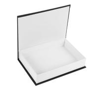 EXAOMBLE Box Decorative Black Book Shaped Storage Paperboard Vintage in Features with Versatile Hidden Stylish Organizer, for Bedrooms and Living Rooms
