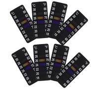 EXAOMBLE Brewing Fermentation Temperature Stickers 8Pcs Reusable Adhesive Strips for Mason Jar Tank Measurement 18-30°C Home Use