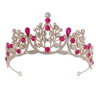 EXAOMBLE Bridal Crown Delicate Princess Tiara Headpiece Elegant for Women Wedding Accessories with Rhinestone and Zinc Alloy for Brides, Suitable for Cosplay and Celebration Events