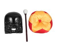 EXAOMBLE Buddha Block Meditation Cushion Acrylic Temple Block and Loud Sound for Meditation and Home Decor