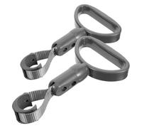 EXAOMBLE Bus Handle Rings and Car Door Assist Handles 2Pcs, Plastic Semicircle Hand Grips with Slip-Resistant Surface, Portable Standing Aid for Elderly and Disabled in Vehicles and Public