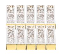 EXAOMBLE Butterfly Reliable Generous Capacity White Candy Boxes Paper and 50pcs with Elegant Hollow Pattern, Chocolate Packaging Container for Birthday Parties Large Gatherings