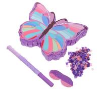 EXAOMBLE Butterfly with Stick Unique Design and Vibrant Colours Birthday Pinata Paper Material Safe Materials for Butterfly Themed Party and Celebrations