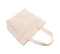 EXAOMBLE Canvas Tote Bags Personalizing with Hand Painting 10pcs with Ergonomic Handles White Lightweight Reusable Shopping Bags Modern Simple Design for Commuting and Work for Women